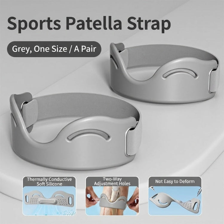 Patella Brace – Silicone, Shock-Absorbing, Breathable, Dual-Buckle 🏃