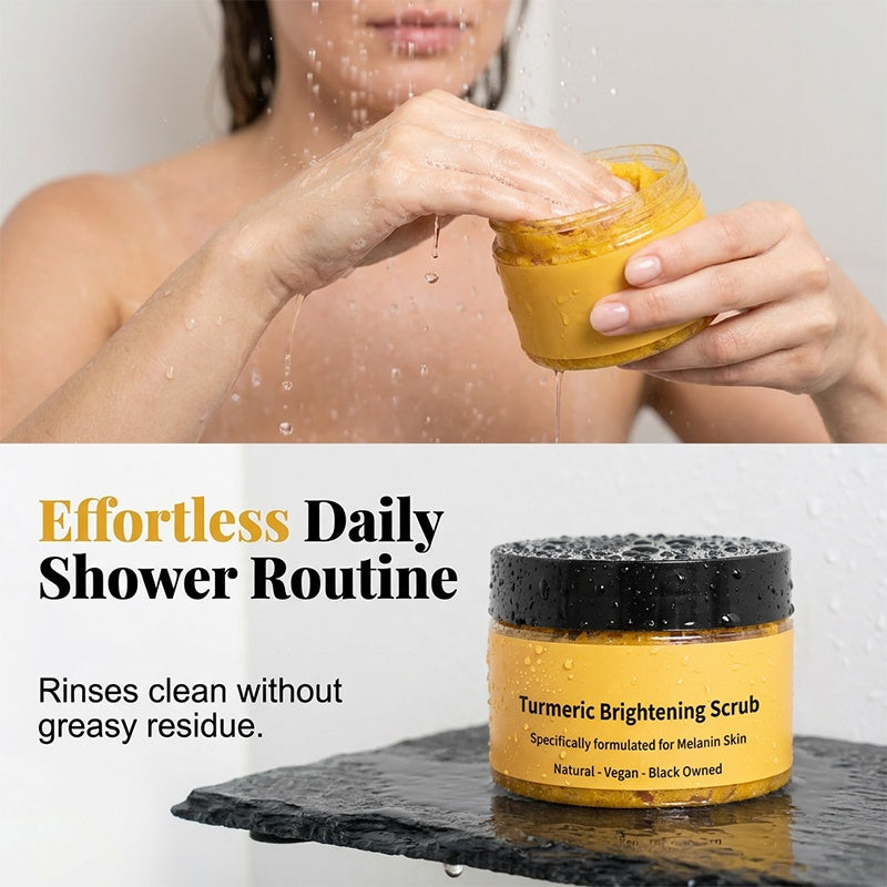 Brightening Turmeric Body Scrub – Gentle Exfoliation, Radiant Glow