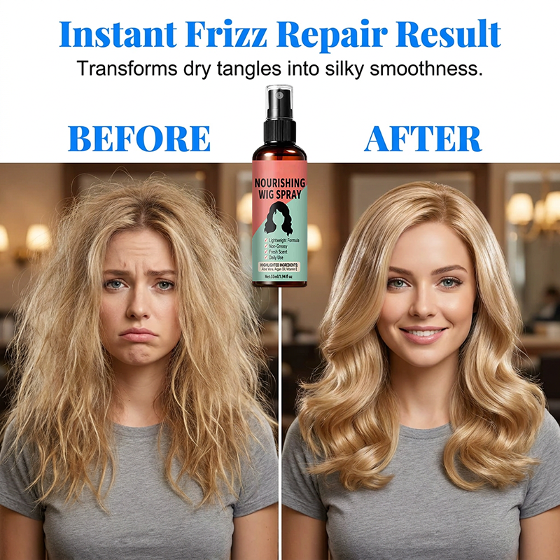 Frizz Control Wig Spray – Lightweight & Nourishing