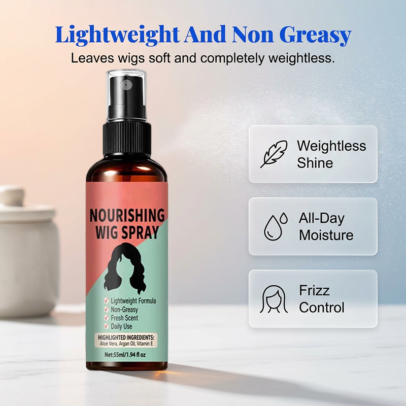 Frizz Control Wig Spray – Lightweight & Nourishing