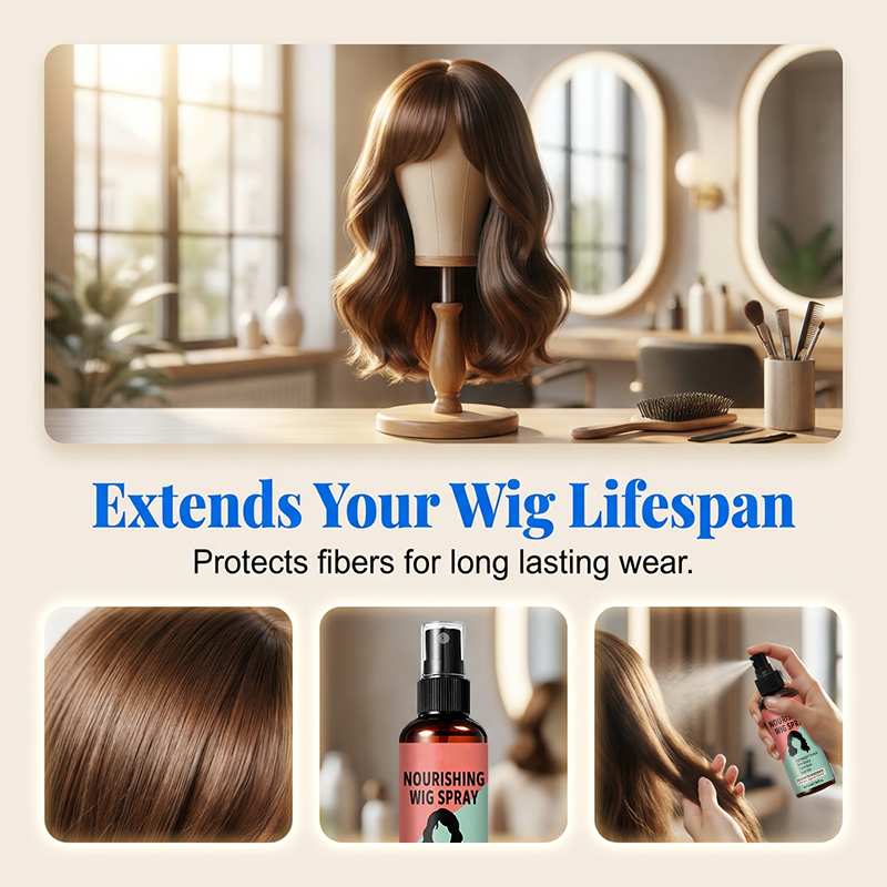 Frizz Control Wig Spray – Lightweight & Nourishing