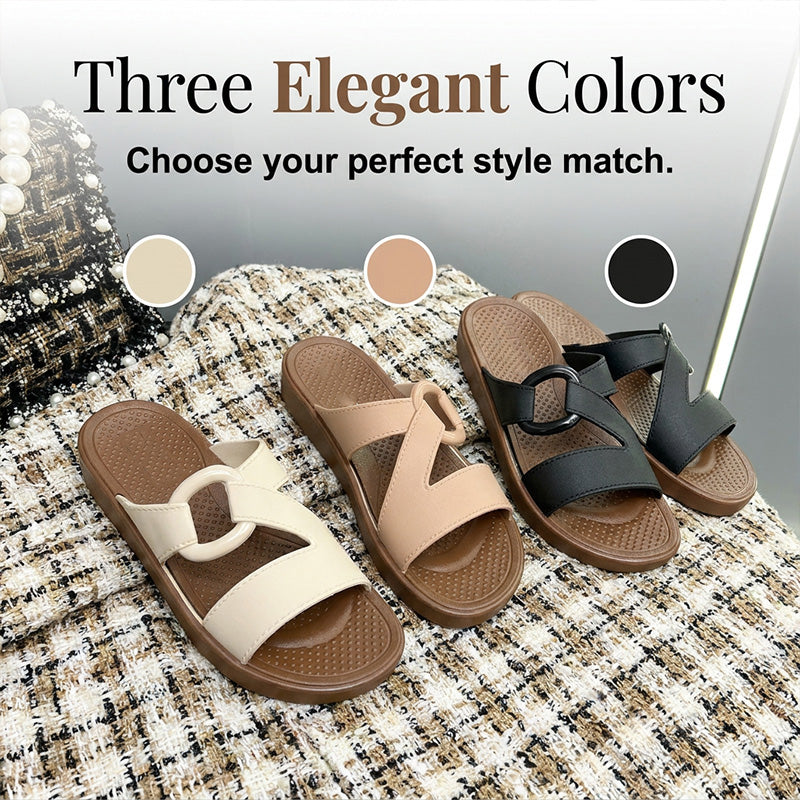 Women's Non-Slip Comfort Platform Slide Sandals