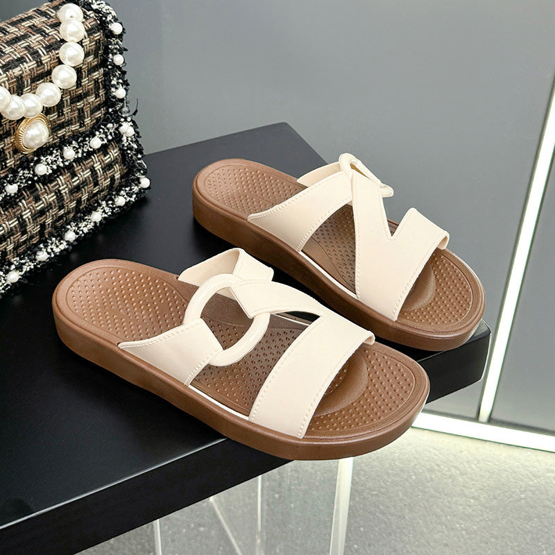 Women's Non-Slip Comfort Platform Slide Sandals