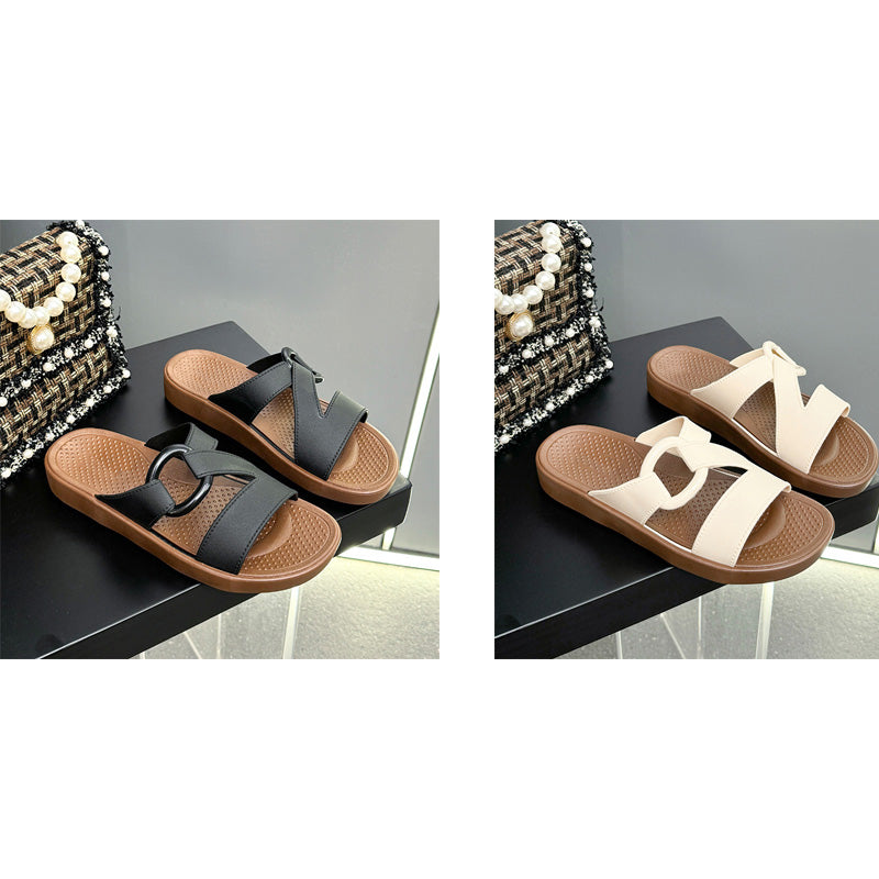 Women's Non-Slip Comfort Platform Slide Sandals