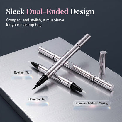 Zero-Mistake Dual Eyeliner – Ultra-Precise, Built-in Corrector