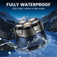 6-Blade Head Shaver – Waterproof, Magnetic Quick-Clean