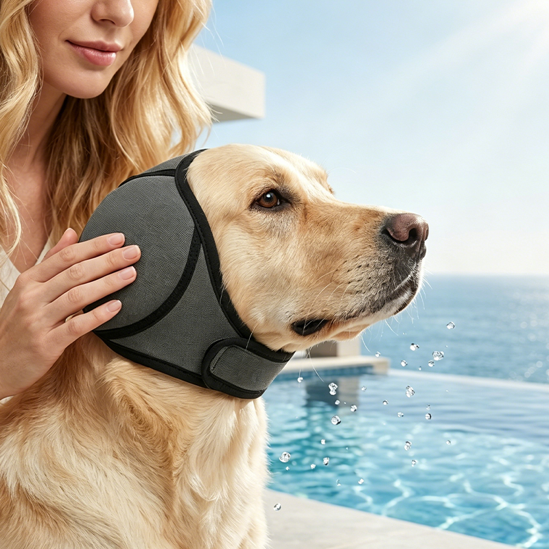 Calm Anxious Dogs Instantly! No-Stress Waterproof Ear Muff