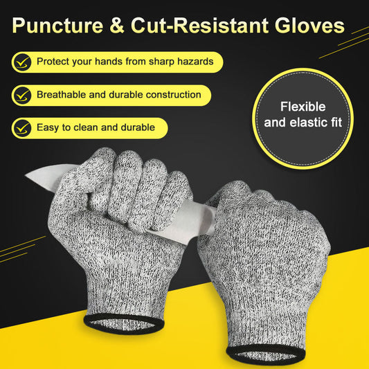Cut-Resistant Work Gloves – Breathable, Flexible, Strong Grip