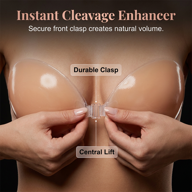 Strapless Push-Up Adhesive Bra – Invisible Lift, Sweat-Proof Hold