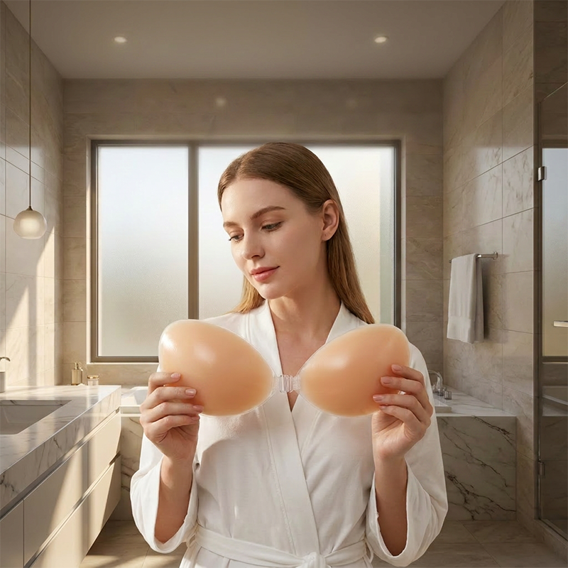 Strapless Push-Up Adhesive Bra – Invisible Lift, Sweat-Proof Hold