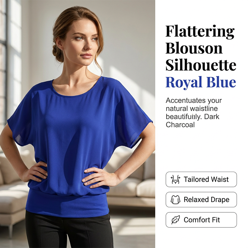 Batwing Blouse – Effortless Elegance, Soft & Breathable