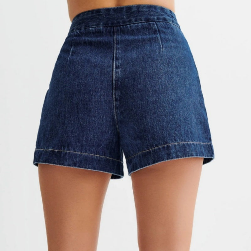 Denim 2-Piece Set – Sleeveless, High-Waist & Breathable