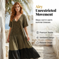 Bohemian Leopard Maxi Dress – V-Neck, Tiered & Feather-Light