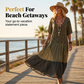 Bohemian Leopard Maxi Dress – V-Neck, Tiered & Feather-Light