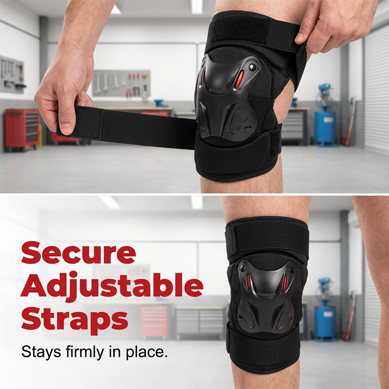 Hard Shell Knee & Elbow Pads – Breathable, Adjustable Protection