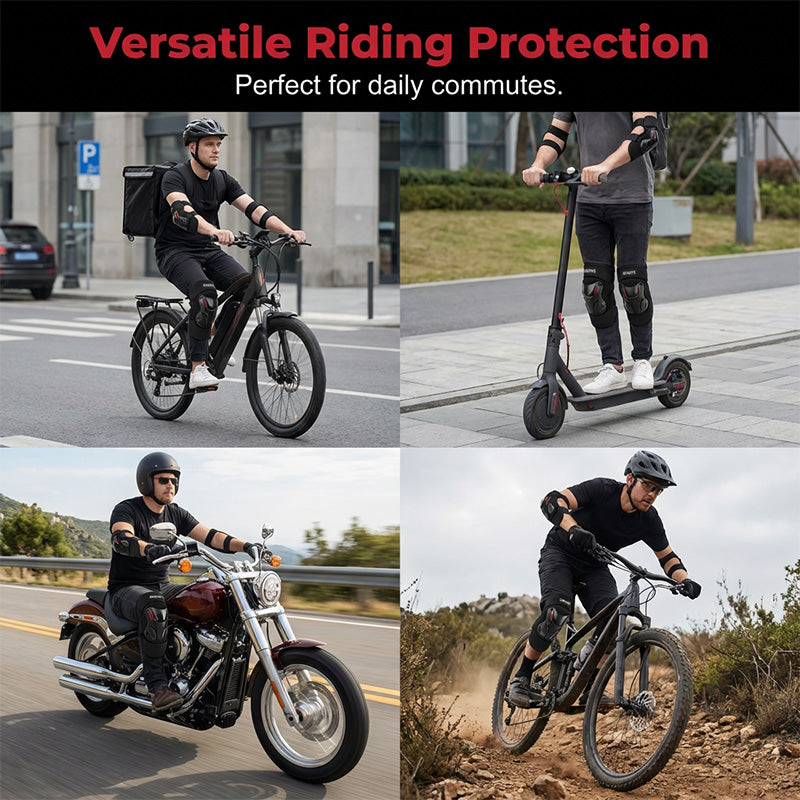 Hard Shell Knee & Elbow Pads – Breathable, Adjustable Protection