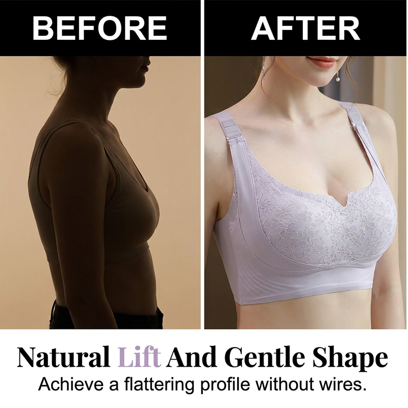 Zero-Gravity Wireless Bra – Side Smoothing & Natural Lift