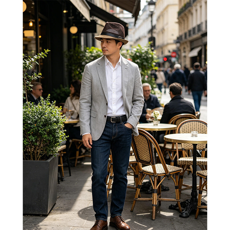 Breathable Mesh Fedora – Lightweight Sun Protection, Classic Style