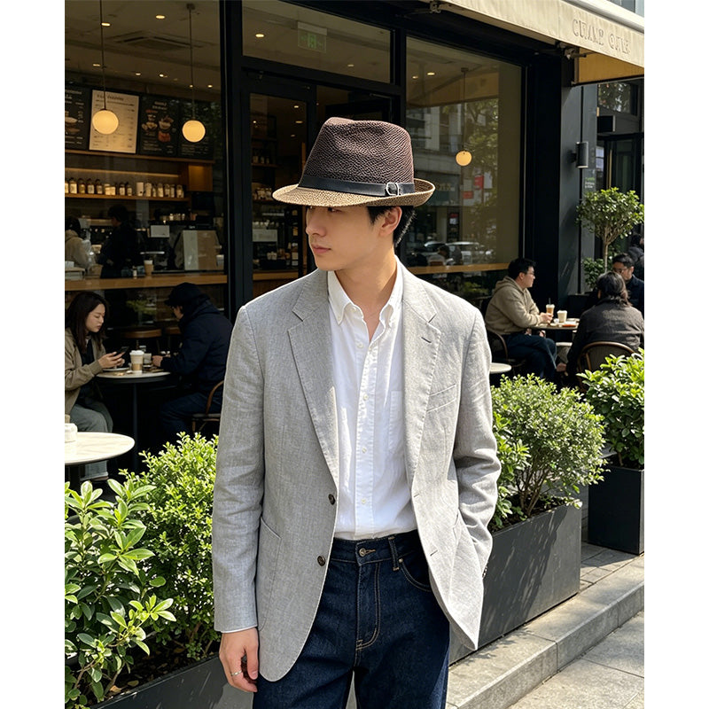 Breathable Mesh Fedora – Lightweight Sun Protection, Classic Style