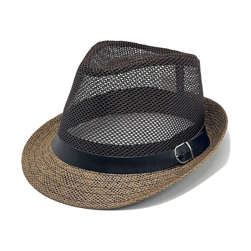 Breathable Mesh Fedora – Lightweight Sun Protection, Classic Style