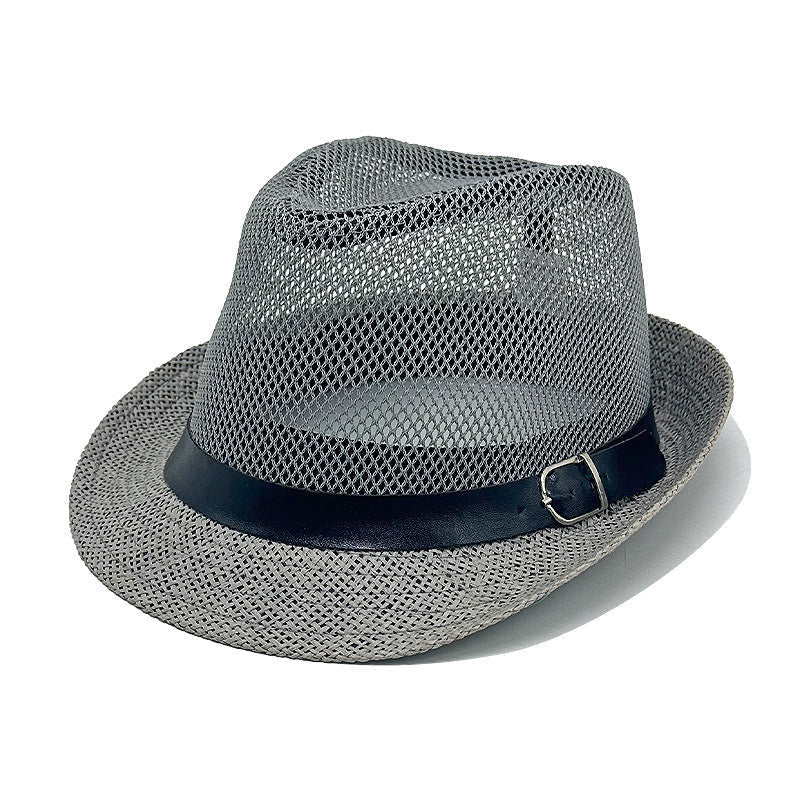 Breathable Mesh Fedora – Lightweight Sun Protection, Classic Style