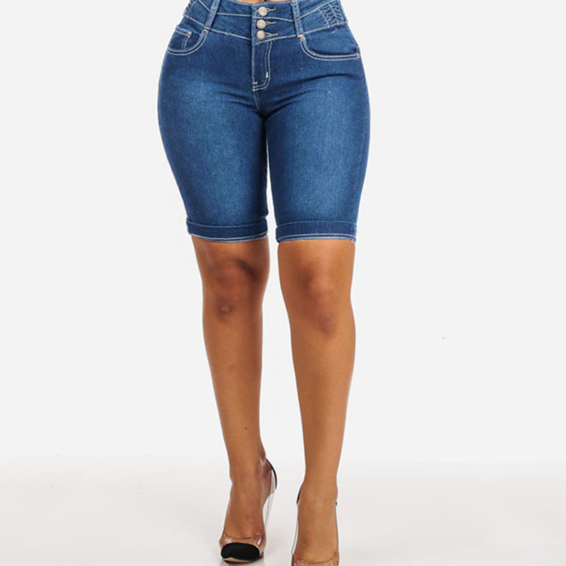 🌺Summer Hot Sale 70% OFF👖✨Women's High-Waist Stretch Denim Shorts