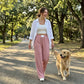 Cooling Ice-Silk Wide-Leg Pants – High-Waist Flattering Fit