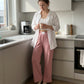 Cooling Ice-Silk Wide-Leg Pants – High-Waist Flattering Fit