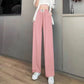 Cooling Ice-Silk Wide-Leg Pants – High-Waist Flattering Fit