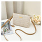 👜 LIMITED-19.99! 💥 Woven Crossbody Bag – Lightweight, Metallic Accent & Summer-Ready