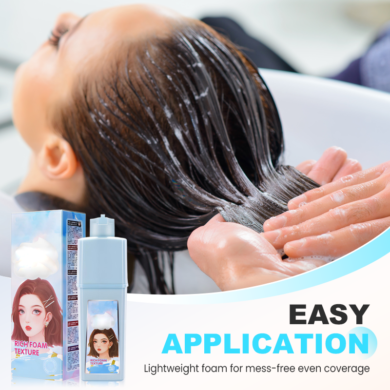 Convenient & Long-Lasting Bubble Hair Dye