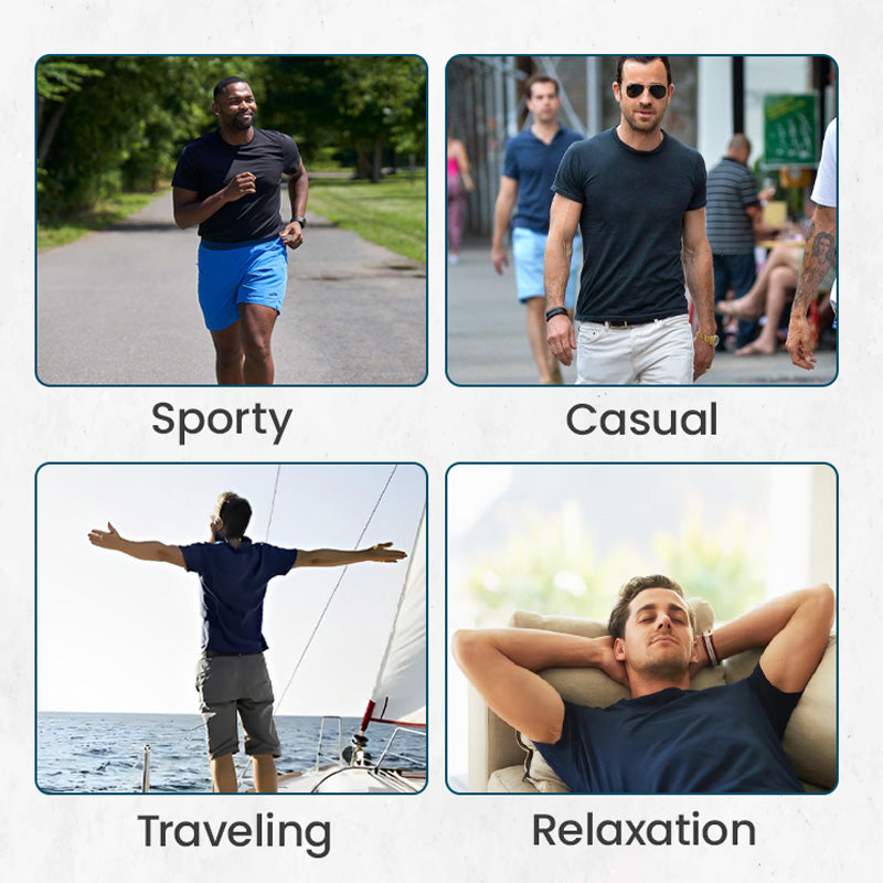 Waffle-Knit T-Shirt – Breathable, 4-Way Stretch & Classic Fit