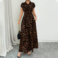🎁2026 New Arrivals 50% OFF💥Women's Elegant Leopard Print Lapel Dress✨