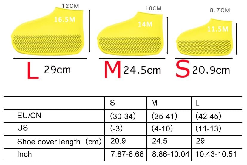 Waterproof Silicone Shoe Covers – Stretch-Fit & Anti-Slip
