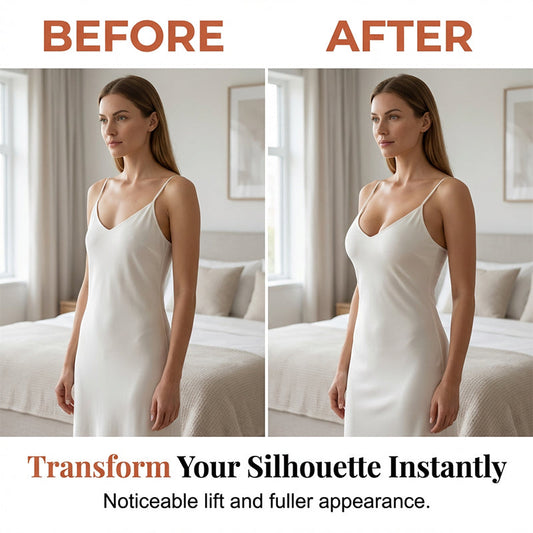 Invisible Push-Up Breast Inserts – Waterproof, Double-Sided Adhesive Lift