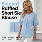 Ruffled Sleeve Blouse – Soft & Breathable