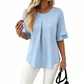 Ruffled Sleeve Blouse – Soft & Breathable