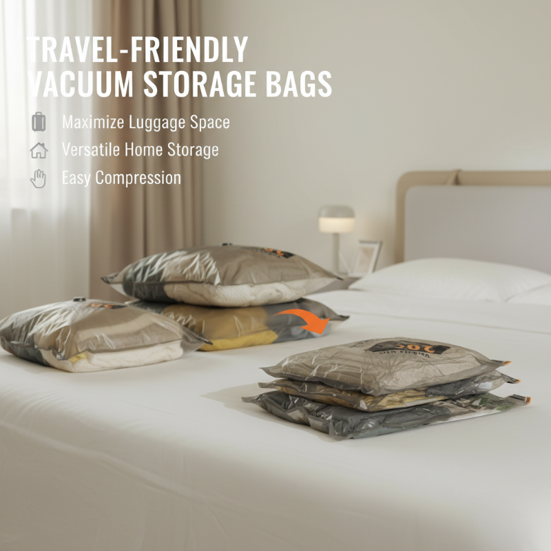 Travel-Friendly Vacuum Storage Bags – Roll & Compress ✈️🎒📦