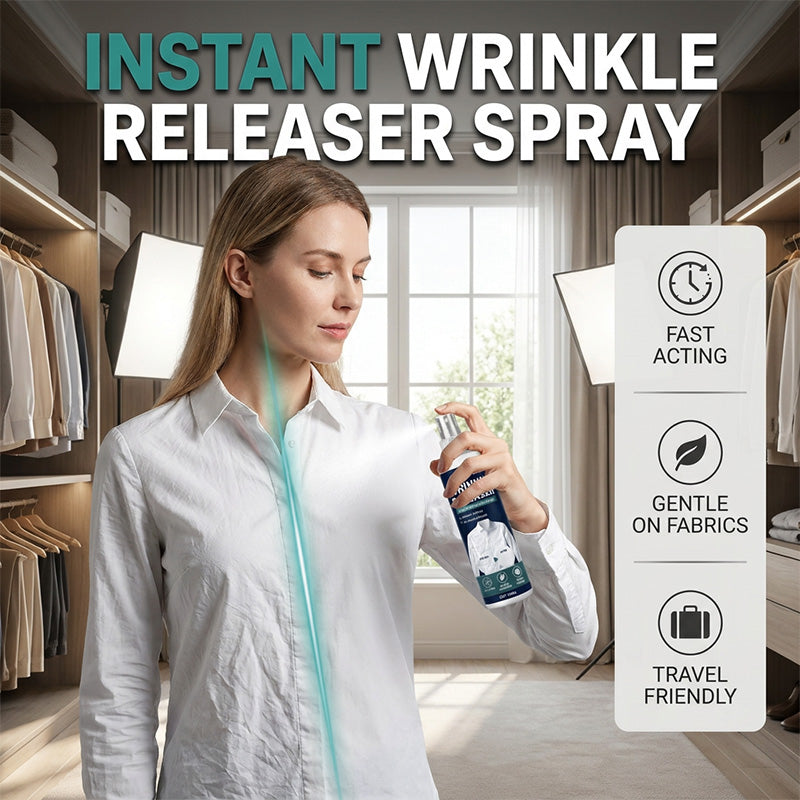 ✨Last Day 50 % OFF👔 Instant wrinkle release – no iron, travel-ready, static-free & fresh.