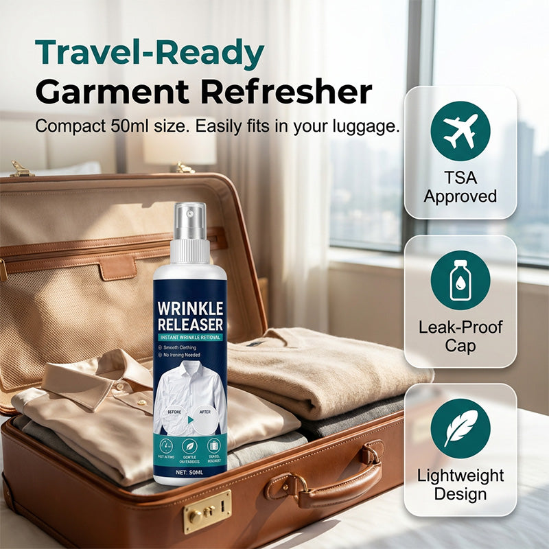 ✨Last Day 50 % OFF👔 Instant wrinkle release – no iron, travel-ready, static-free & fresh.