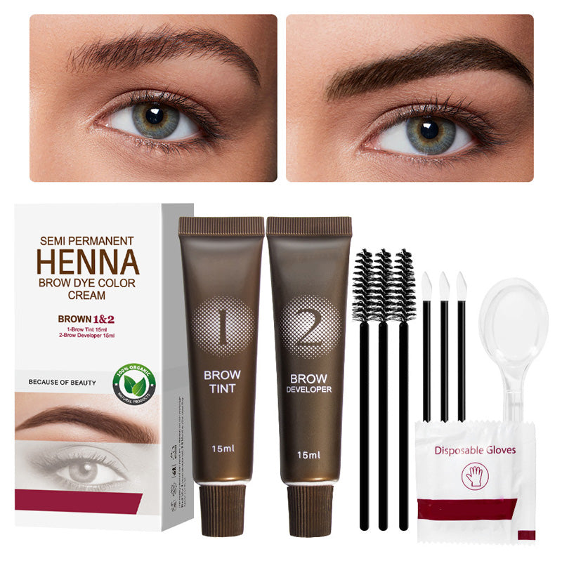Waterproof Brow & Lash Tint Kit – Lasts 5-7 Days, Smudge-Proof