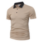 Men's Breathable Slim-Fit Polo – Contrast Collar