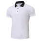 Men's Breathable Slim-Fit Polo – Contrast Collar