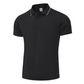 Men's Breathable Slim-Fit Polo – Contrast Collar