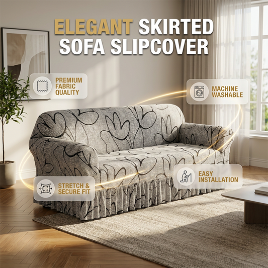 Refresh Any Sofa Instantly! No-Slip Ruffled Stretch Slipcover