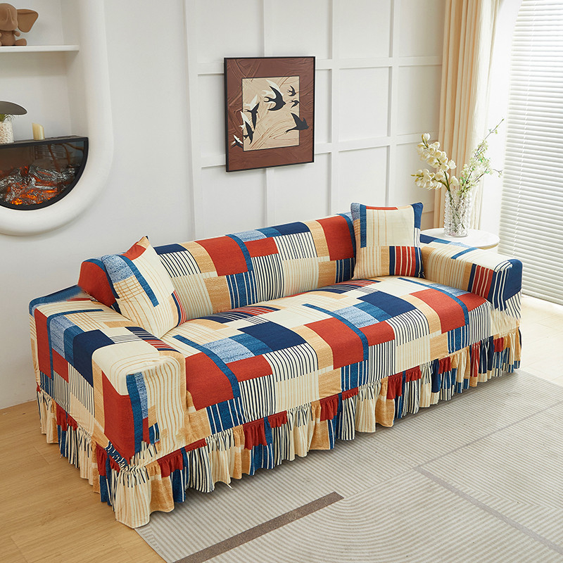 Refresh Any Sofa Instantly! No-Slip Ruffled Stretch Slipcover