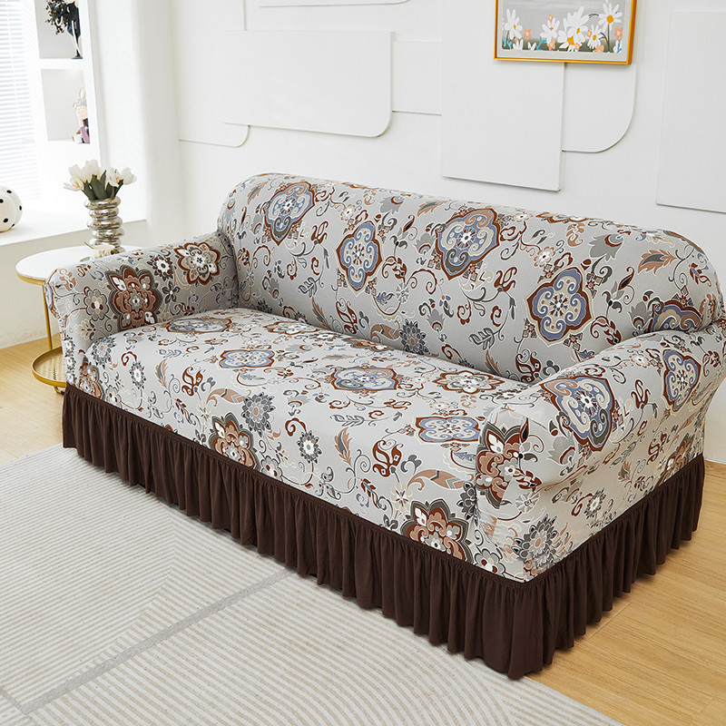 Refresh Any Sofa Instantly! No-Slip Ruffled Stretch Slipcover
