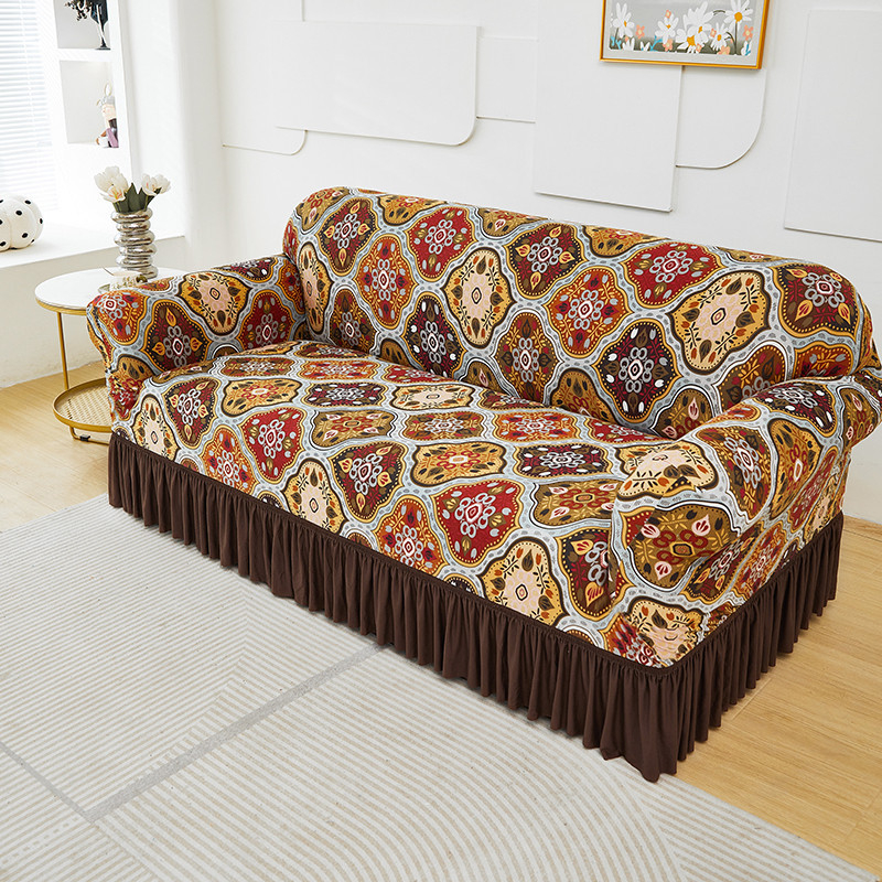 Refresh Any Sofa Instantly! No-Slip Ruffled Stretch Slipcover