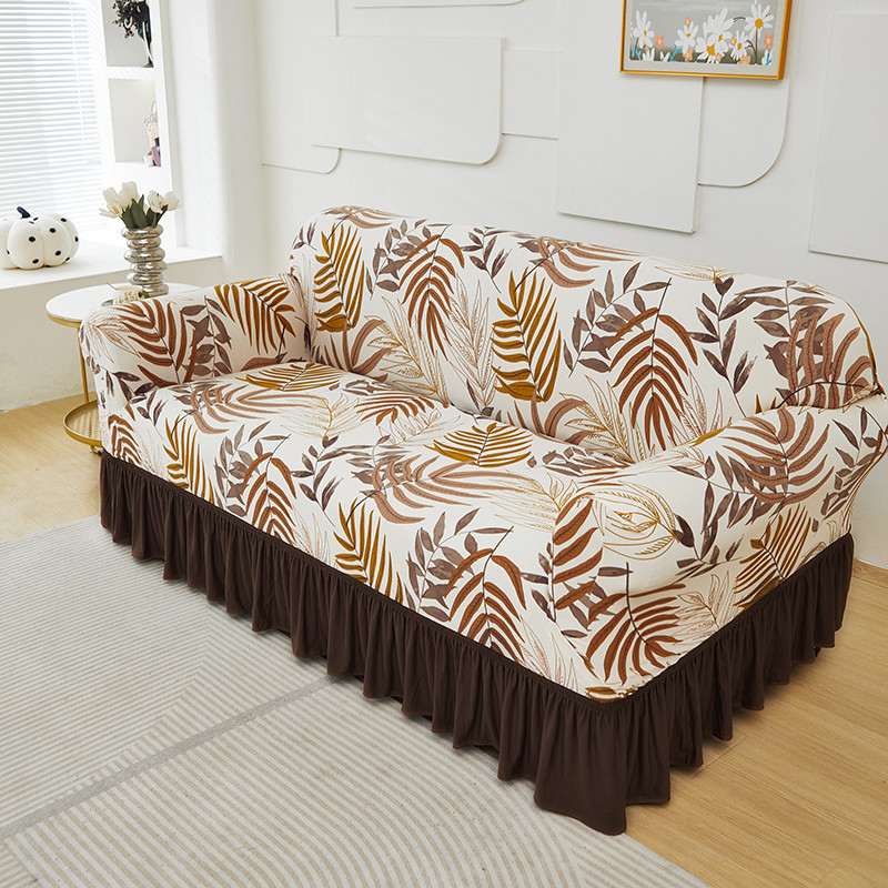 Refresh Any Sofa Instantly! No-Slip Ruffled Stretch Slipcover