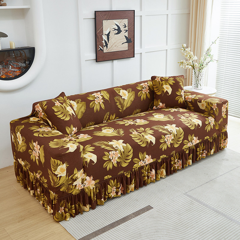 Refresh Any Sofa Instantly! No-Slip Ruffled Stretch Slipcover